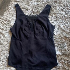 Black top with back mesh